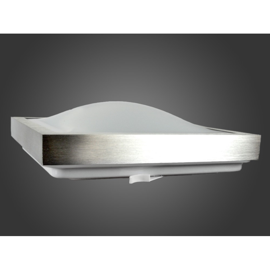 LED Oprawa sufitowa z czujnikiem ruchu i zmierzchu VITALI LED/24W/230V 4000K 33x33 cm matowy chrom