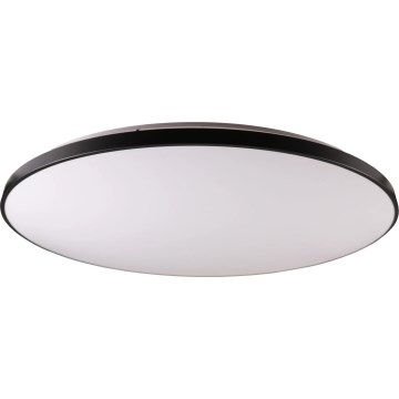 Lampa sufitowa LED z regulacją jasności KERN LED/100W/230V 3000/4000/6000K śr. 100 cm czarna + pilot zdalnego sterowania