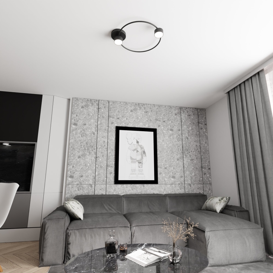 Lampa sufitowa LUCIO 2xGX53/12W/230V czarny