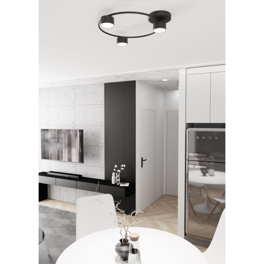 Lampa sufitowa LUCIO 3xGX53/12W/230V czarny