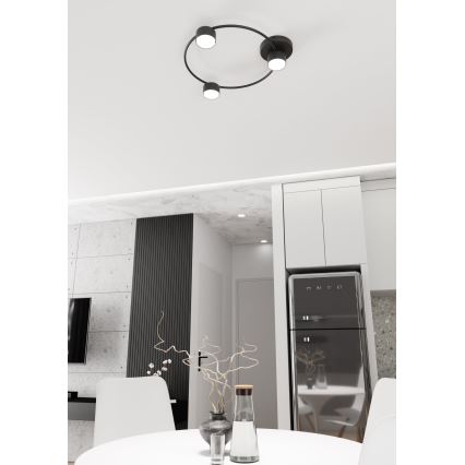 Lampa sufitowa LUCIO 3xGX53/12W/230V czarny