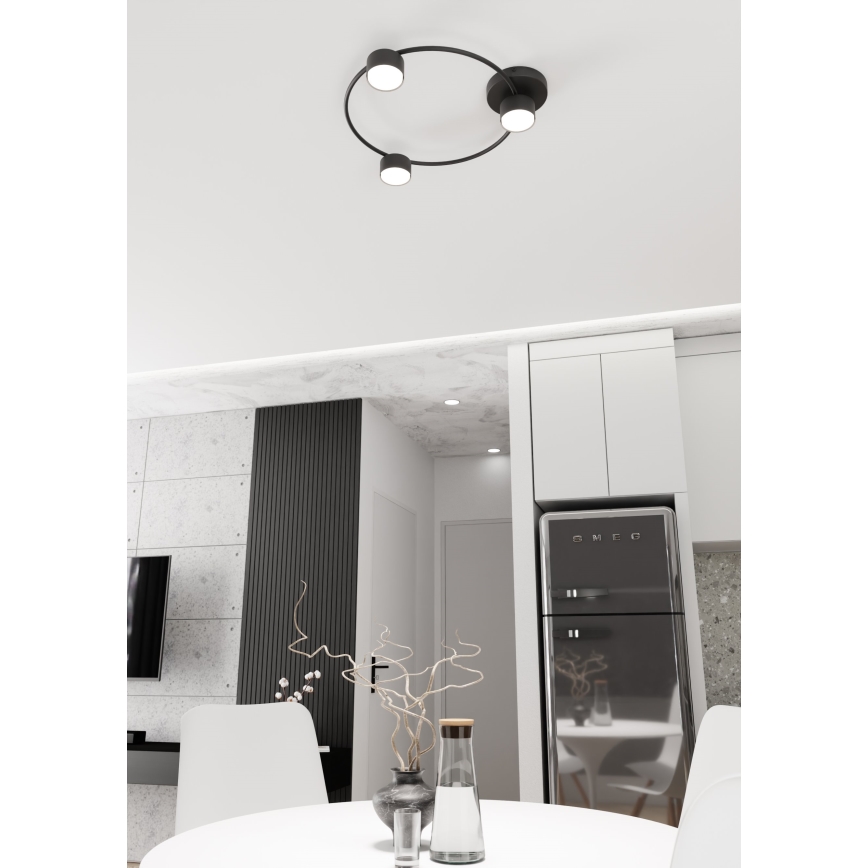 Lampa sufitowa LUCIO 3xGX53/12W/230V czarny