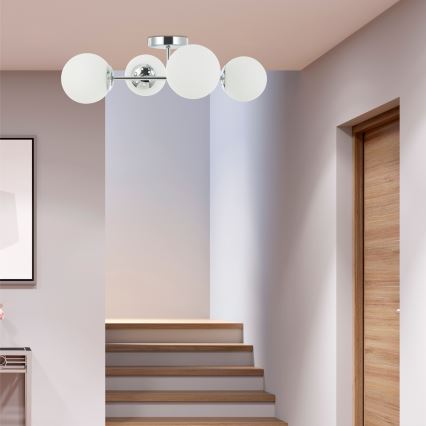 Lampa sufitowa MADDIE 4xE14/5W/230V, chrom błyszczący