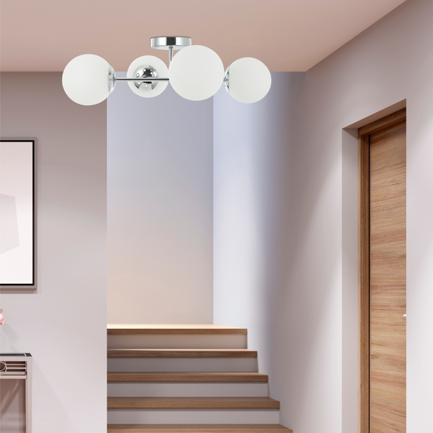 Lampa sufitowa MADDIE 4xE14/5W/230V, chrom błyszczący