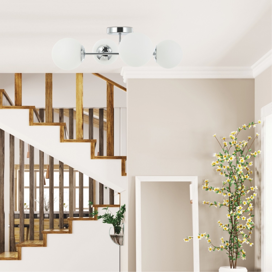 Lampa sufitowa MADDIE 4xE14/5W/230V, chrom błyszczący