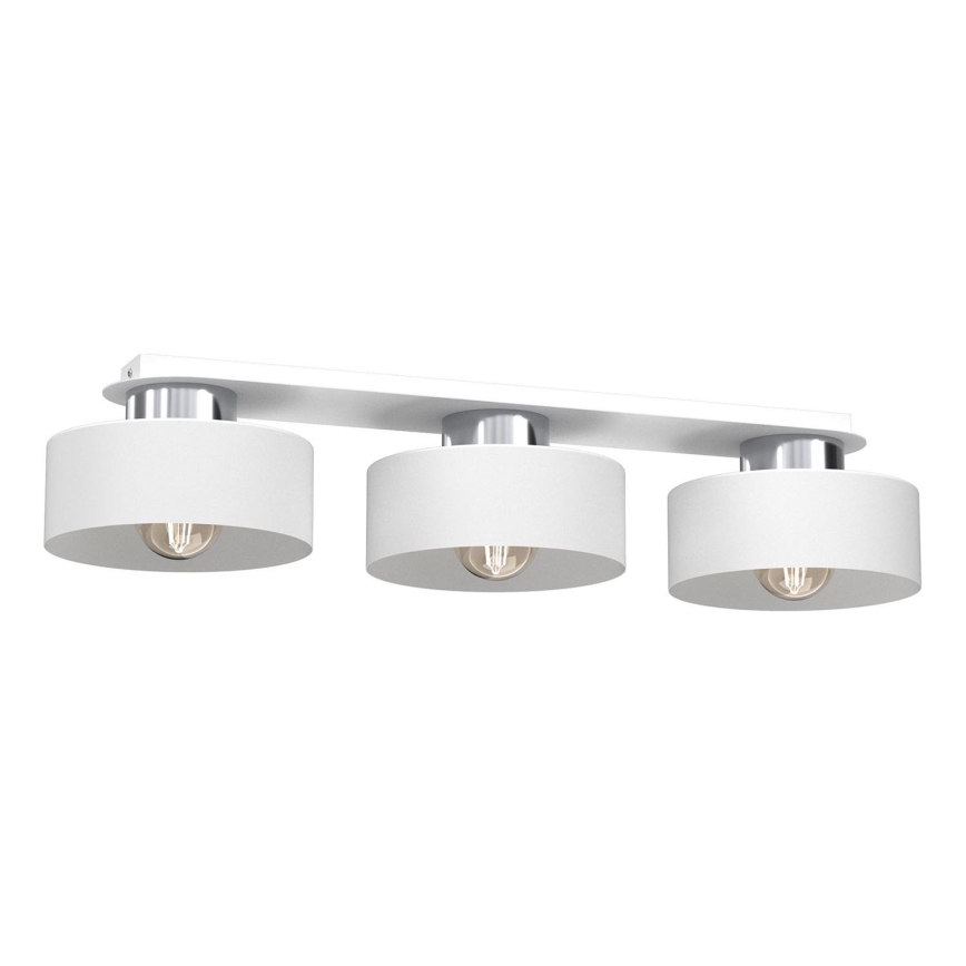 Lampa sufitowa MARTI 3xE27/15W/230V biała/chrom błyszczący
