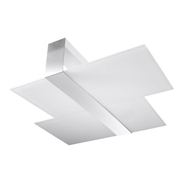 Lampa sufitowa MASSIMO 2xE27/60W/230V biała/chrom błyszczący
