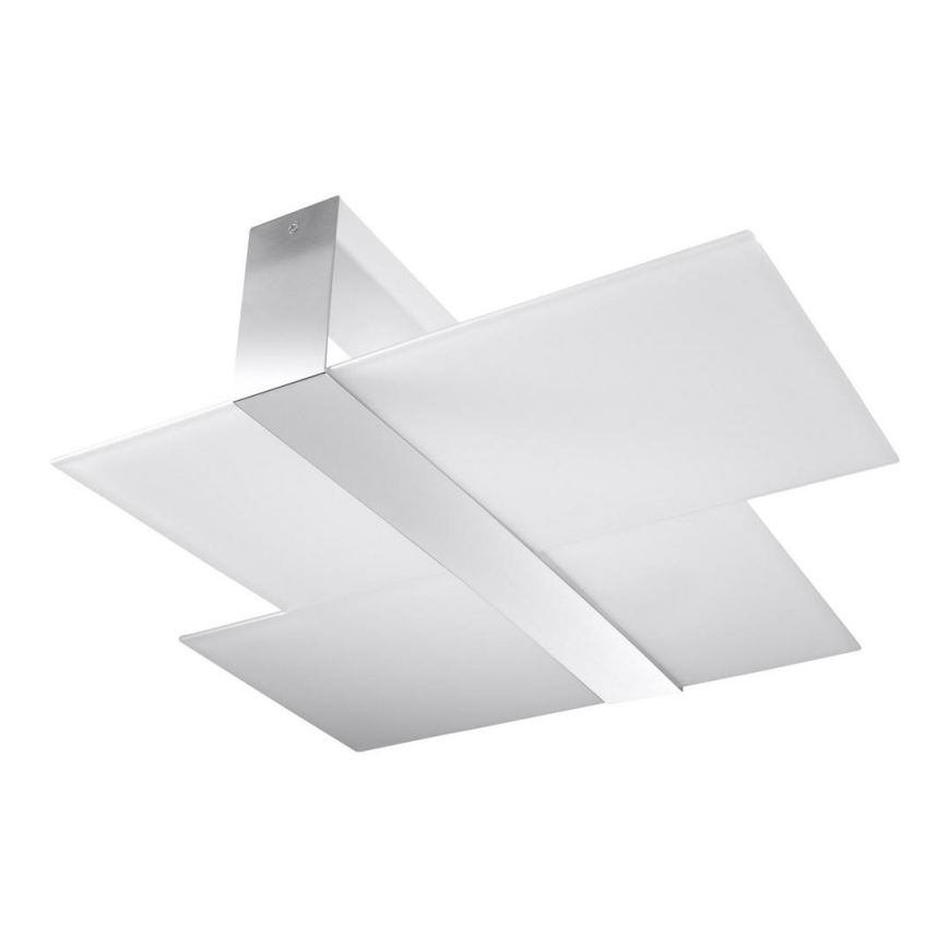 Lampa sufitowa MASSIMO 2xE27/60W/230V biała/chrom błyszczący