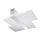 Lampa sufitowa MASSIMO 2xE27/60W/230V biała/chrom błyszczący