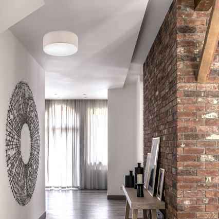 Lampa sufitowa MONTE 1xE27/60W/230V śr. 35 cm beżowa