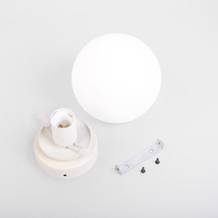 Lampa sufitowa MOONLIGHT 1xE27/15W/230V Ø 16 cm kremowa