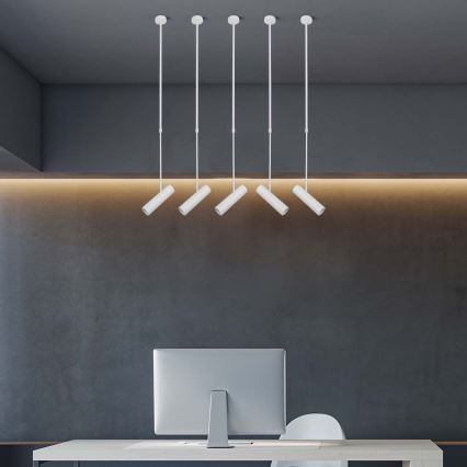 Lampa sufitowa na pręcie 1xGU10/35W/230V biała