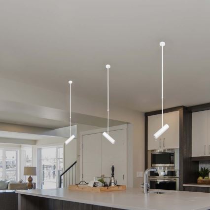 Lampa sufitowa na pręcie 1xGU10/35W/230V biała