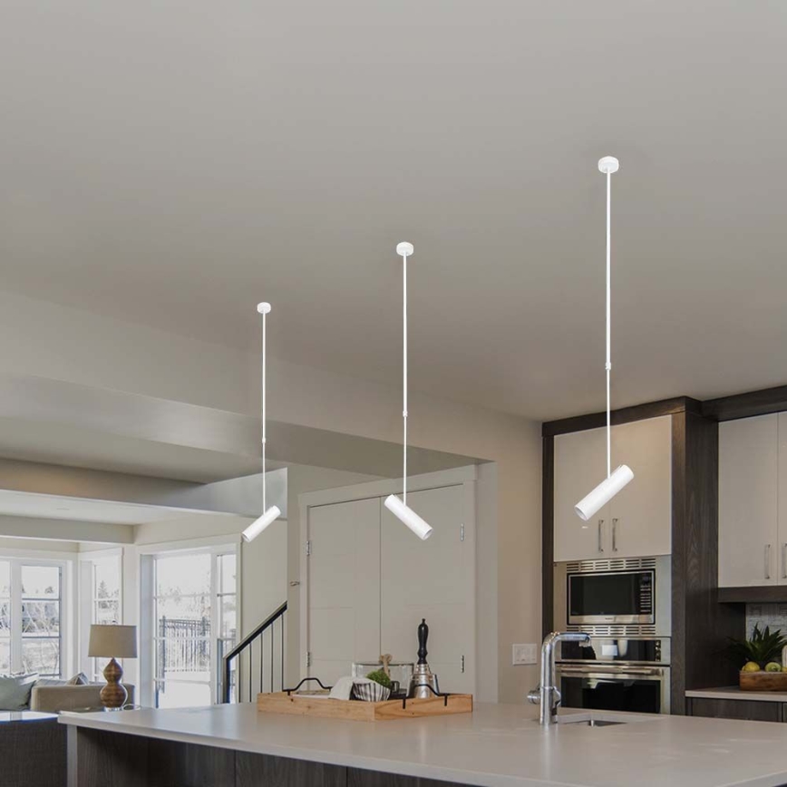 Lampa sufitowa na pręcie 1xGU10/35W/230V biała