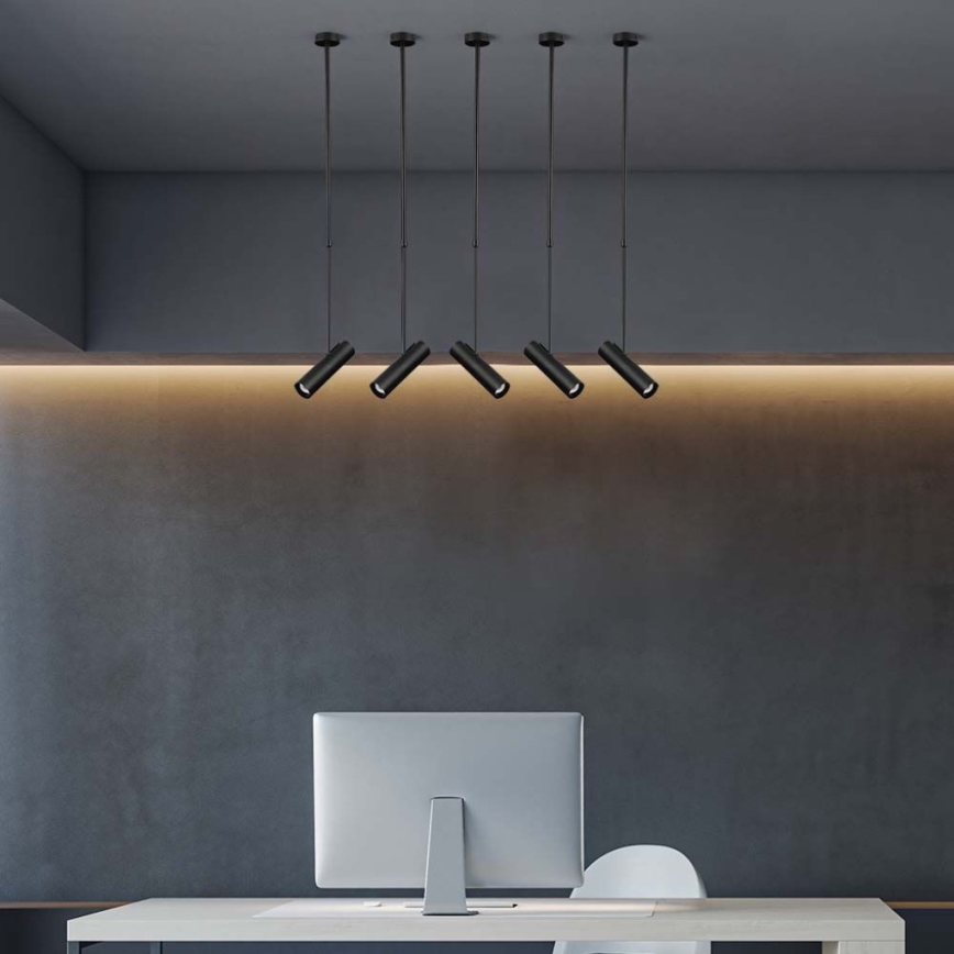 Lampa sufitowa na pręcie 1xGU10/35W/230V czarna