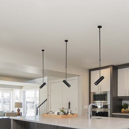 Lampa sufitowa na pręcie 1xGU10/35W/230V czarna