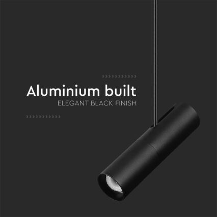 Lampa sufitowa na pręcie 1xGU10/35W/230V czarna