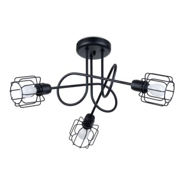 Lampa sufitowa na pręcie BELUCI 3xE14/40W/230V czarna