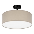 Lampa sufitowa na pręcie RONDO 4xE27/15W/230V śr. 40 cm beżowa