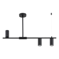 Lampa sufitowa na pręcie URANOS 3xGU10/10W/230V czarna