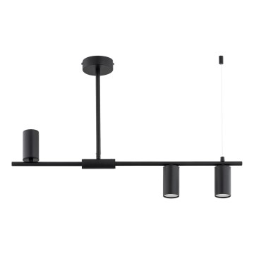Lampa sufitowa na pręcie URANOS 3xGU10/10W/230V czarna