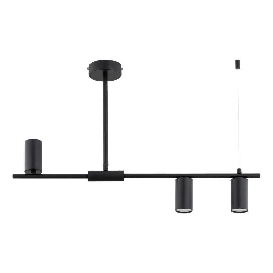 Lampa sufitowa na pręcie URANOS 3xGU10/10W/230V czarna