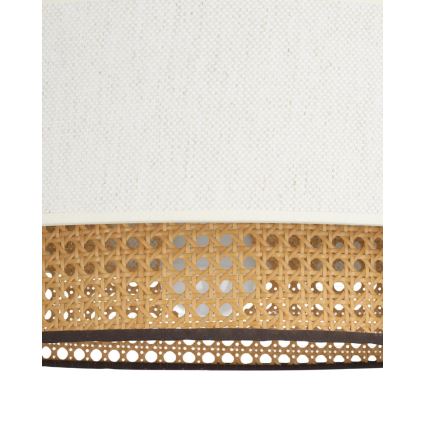 Lampa sufitowa NATIA 1xE27/60W/230V biała/brązowa