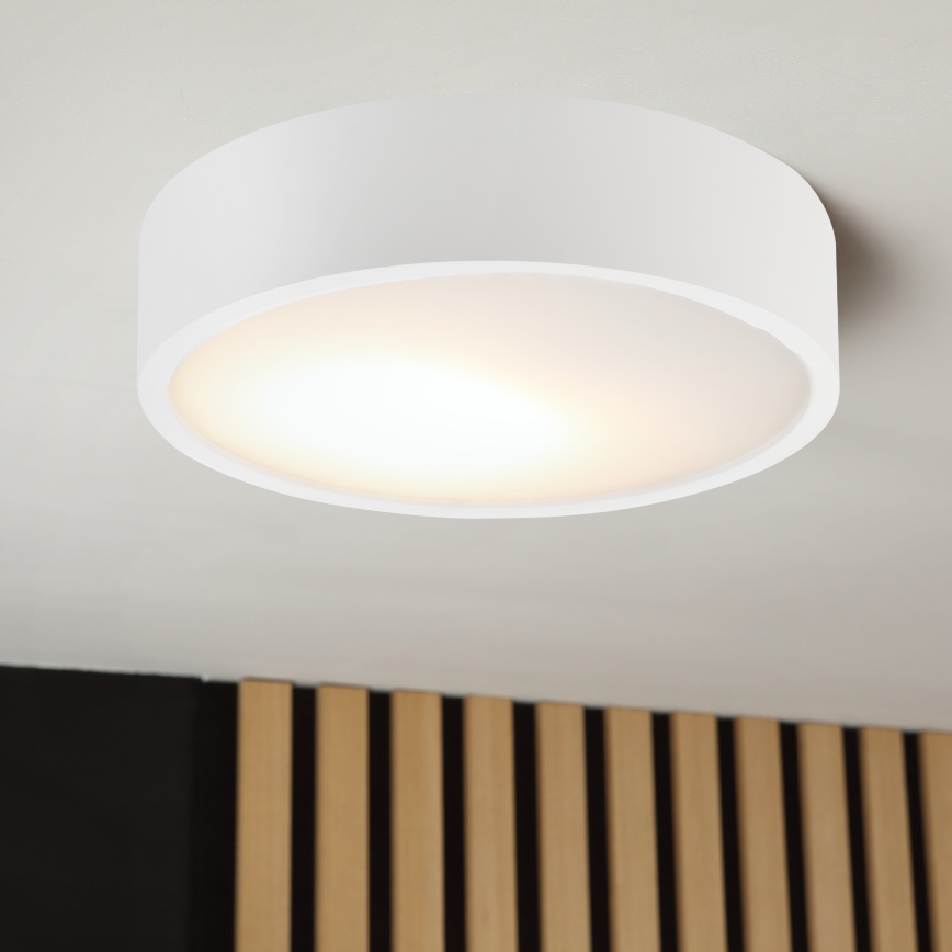 Lampa sufitowa NATURAL 1xE27/15W/230V śr. 27,5 cm sosna/biały