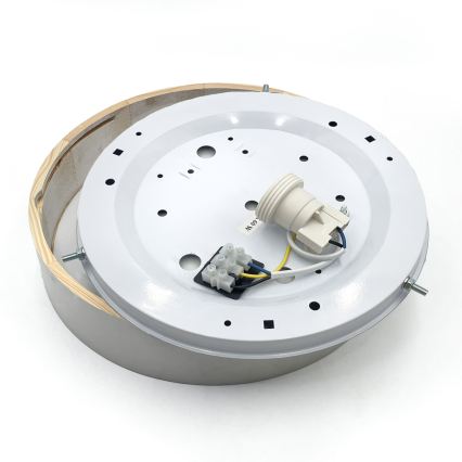 Lampa sufitowa NATURAL 1xE27/15W/230V śr. 27,5 cm sosna/biały