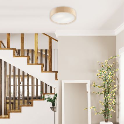 Lampa sufitowa NATURAL 2xE27/60W/230V średnica 37,5 cm sosna