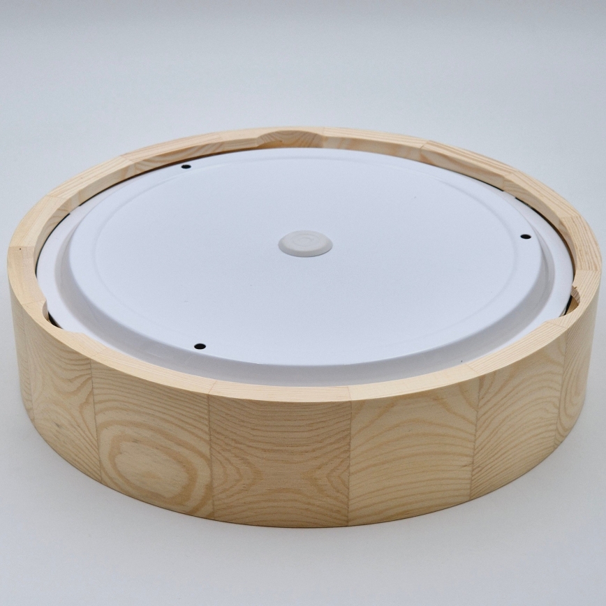 Lampa sufitowa do łazienki NATURAL 3xE27/15W/230V IP54 sosna Ø 37 cm