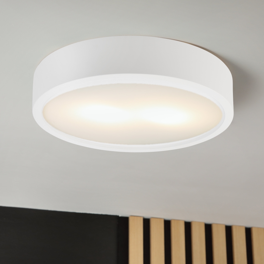 Lampa sufitowa NATURAL 3xE27/15W/230V śr. 37,5 cm sosna/biała
