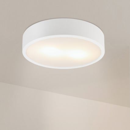 Lampa sufitowa NATURAL 3xE27/15W/230V śr. 37,5 cm sosna/biała