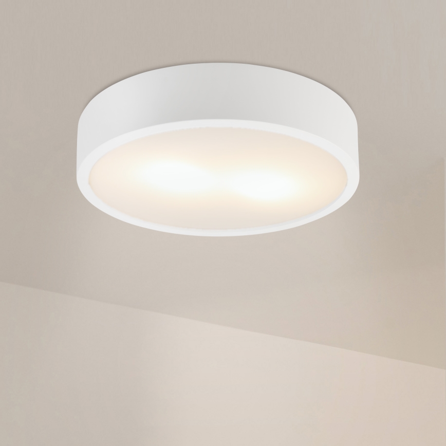 Lampa sufitowa NATURAL 3xE27/15W/230V śr. 37,5 cm sosna/biała