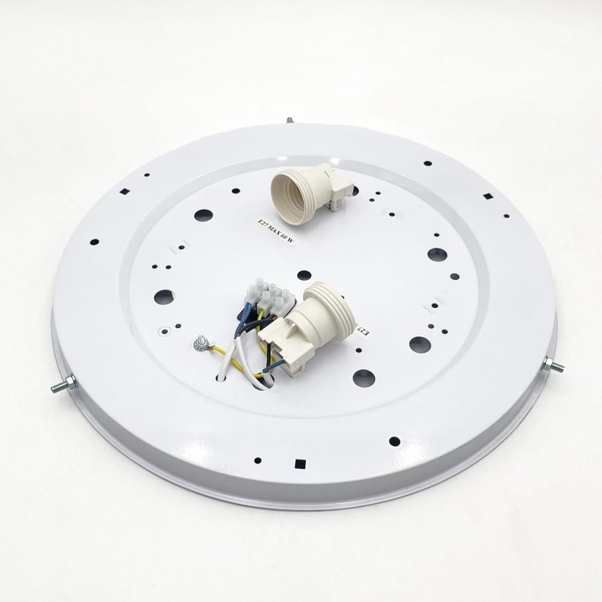 Lampa sufitowa NATURAL 3xE27/15W/230V śr. 37,5 cm sosna/biała