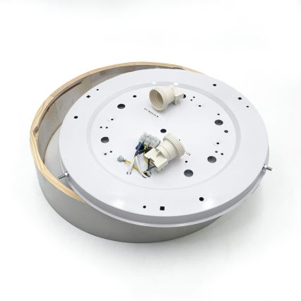 Lampa sufitowa NATURAL 3xE27/15W/230V śr. 37,5 cm sosna/biała