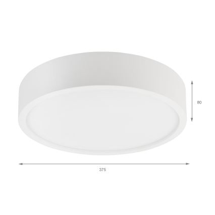 Lampa sufitowa NATURAL 3xE27/15W/230V śr. 37,5 cm sosna/biała