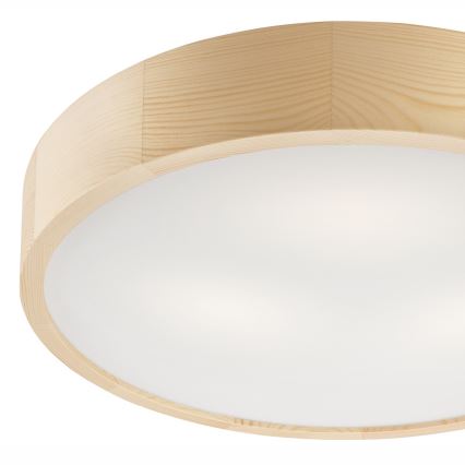 Lampa sufitowa NATURAL 3xE27/60W/230V śr. 47,5 cm sosna