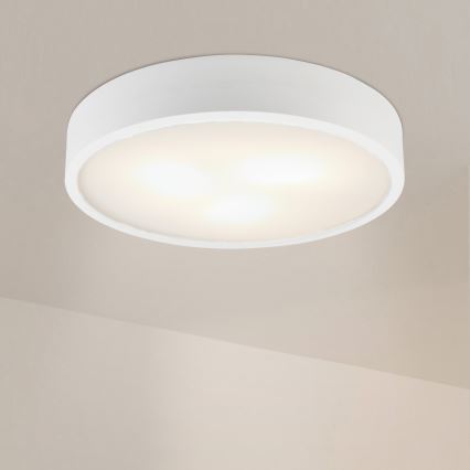 Lampa sufitowa NATURAL 5xE27/15W/230V śr. 47,5 cm sosna/biała