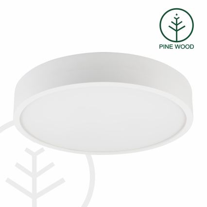 Lampa sufitowa NATURAL 5xE27/15W/230V śr. 47,5 cm sosna/biała