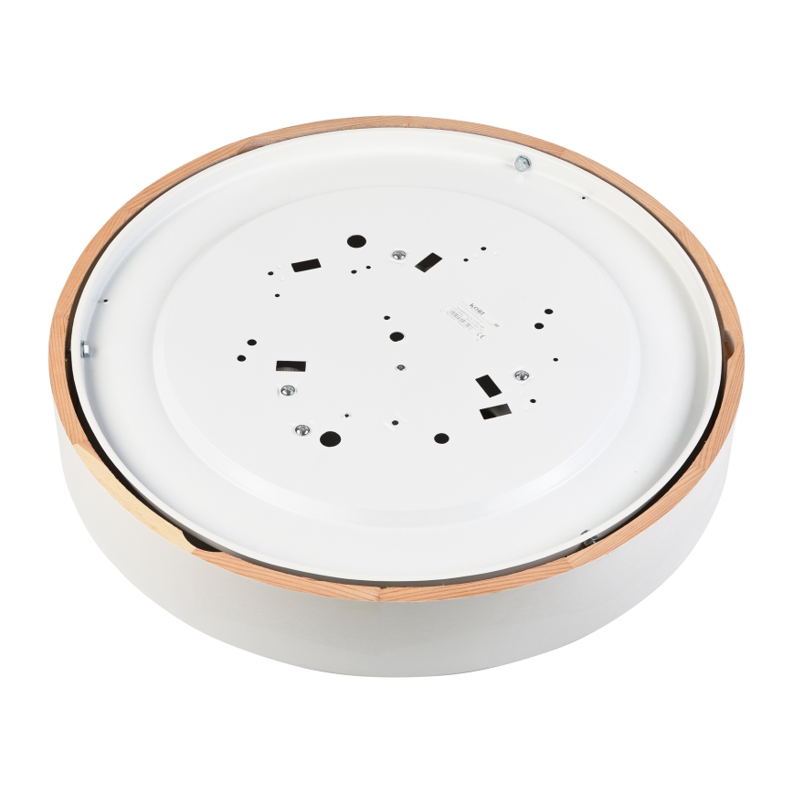 Lampa sufitowa NATURAL 5xE27/15W/230V śr. 47,5 cm sosna/biała