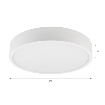 Lampa sufitowa NATURAL 5xE27/15W/230V śr. 47,5 cm sosna/biała