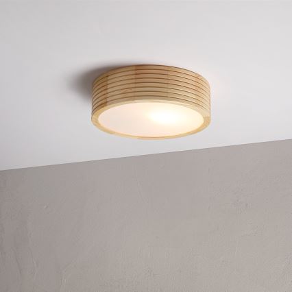 Lampa sufitowa NATURAL MODERN 1xE27/15W/230V śr. 27,5 cm sosna