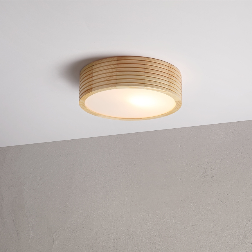 Lampa sufitowa NATURAL MODERN 1xE27/15W/230V śr. 27,5 cm sosna