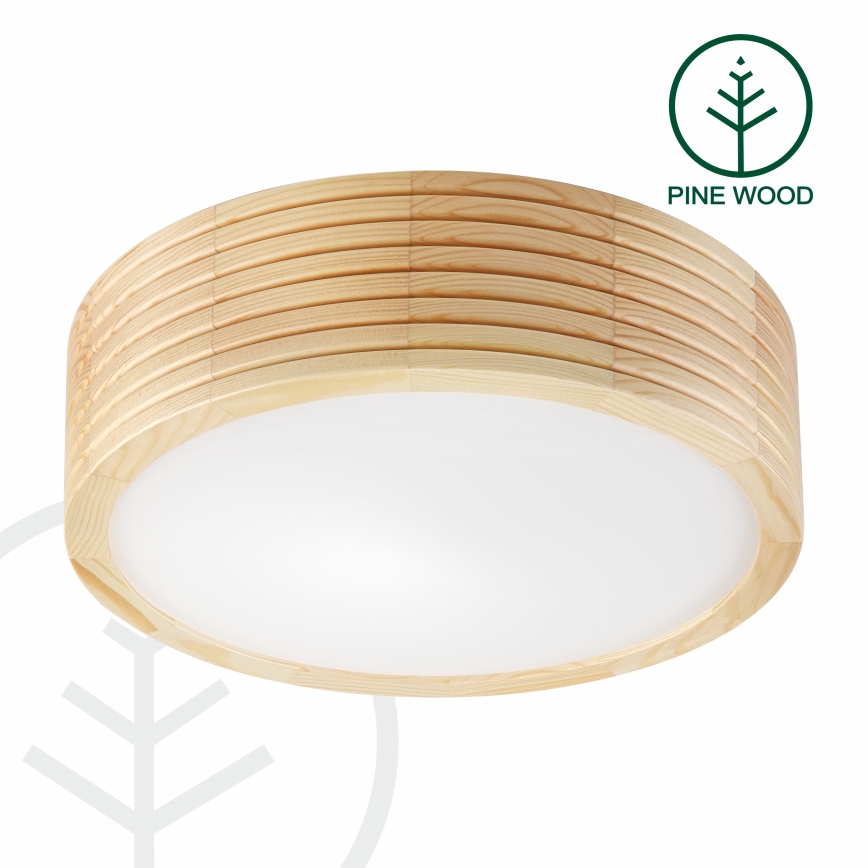 Lampa sufitowa NATURAL MODERN 1xE27/15W/230V śr. 27,5 cm sosna