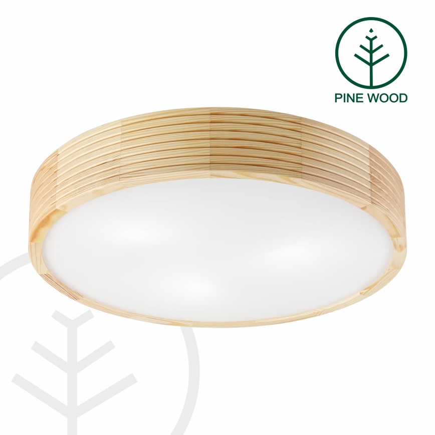 Lampa sufitowa NATURAL MODERN 3xE27/15W/230V śr. 47,5 cm sosna