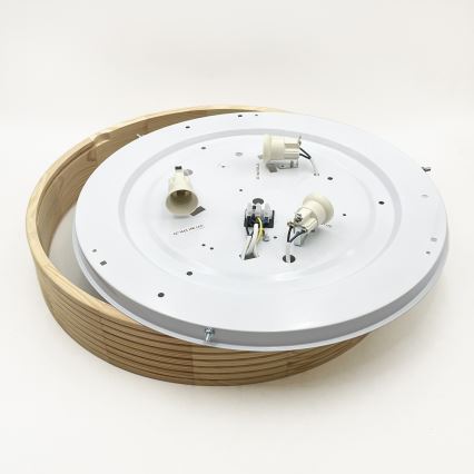 Lampa sufitowa NATURAL MODERN 3xE27/15W/230V śr. 47,5 cm sosna