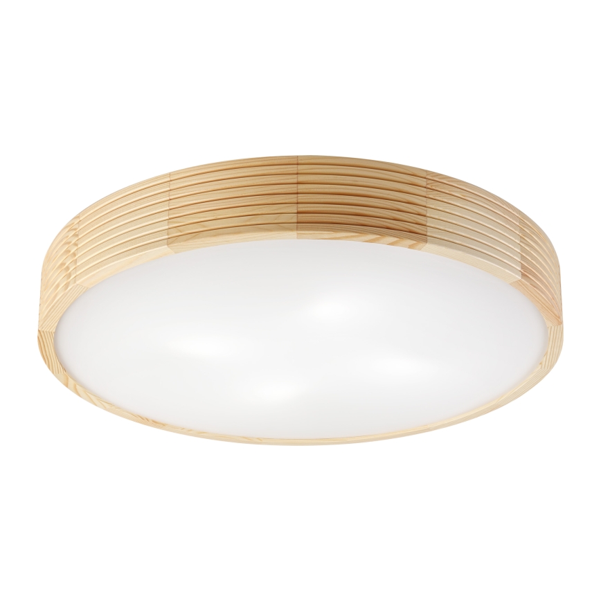 Lampa sufitowa NATURAL MODERN 4xE27/15W/230V śr. 58 cm sosna