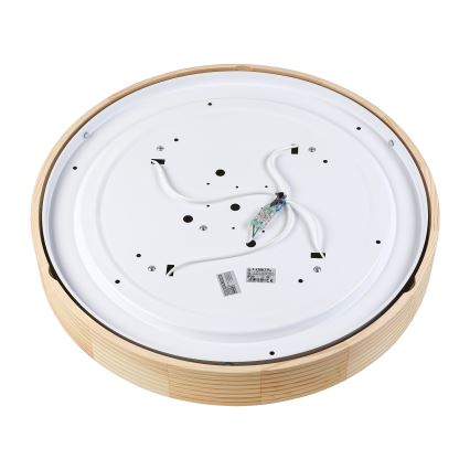 Lampa sufitowa NATURAL MODERN 4xE27/15W/230V śr. 58 cm sosna