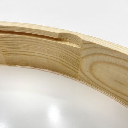 Lampa sufitowa NATURAL MODERN 4xE27/15W/230V śr. 58 cm sosna